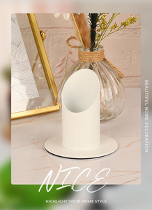Contemporary Stylish Slim <strong>Black</strong> Metal Teelichthalter <strong>Candlestick</strong> <strong>Holder</strong> for Modern Wedding Dining Table Centerpiece Event - Product Image 6