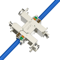 Connecteur RJ45 sans outil en alliage de zinc, dernière génération, fabriqué en Chine, compatible Cat5e, Cat6, Cat6a, Cat8