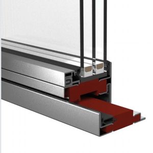 Hồ sơ trượt Windows nhiệt phá vỡ nhôm tùy chỉnh thép không gỉ ngang sơn tĩnh điện vít cách nhiệt - Product Image 1