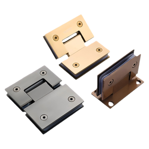 バスルームシャワーコネクタ用ステンレス鋼スプリングヒンジモダンソフトクローズガラスドアヒンジ - Product Image 1