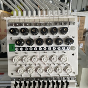 1 đầu máy thêu với cắt laser cho mũ áo thun quần logo thêu nhà máy giá - Product Image 6