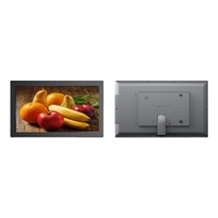 Écran d'affichage numérique de bureau AUO 18,5 pouces, lecteur publicitaire, moniteur LCD, cadre en plastique, couleur noir/argent, écran tactile, magasin de détail