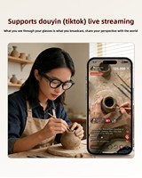 Lunettes Intelligentes CY02 avec Reconnaissance Visuelle IA, Traduction en Temps Réel, Caméra 13MP, Enregistrement Vidéo Haute Définition, Image EIS et Assistance au Quotidien
