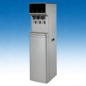 Purificateur d'eau vertical à osmose inverse 4 étapes avec système de chauffage et refroidissement instantané et 3 robinets d'eau - Product Image 1
