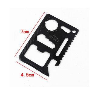 Tarjeta DE CRÉDITO Multi 11 en 1 Cartera Herramienta Lata Cuchillo Abrebotellas Destornillador Regla Tarjeta compacta para reparaciones Actividades de camping - Product Image 6