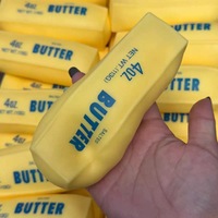 Mainan Tekan Bentuk Stik Mentega Renyah Kreatif Lintas Batas, Mainan Fidget Berbunyi Saat Ditekan, Strip Keju Berbunyi, Pereda Stres PU