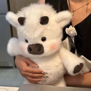 Peluche di Mucca a Pelo Lungo Effetto Reale Premium - Animale Imbottito in Velluto di <span class=keywords><strong>Visone</strong></span> di Alta Qualità per Regali e Decorazioni d'Interni - Product Image 2
