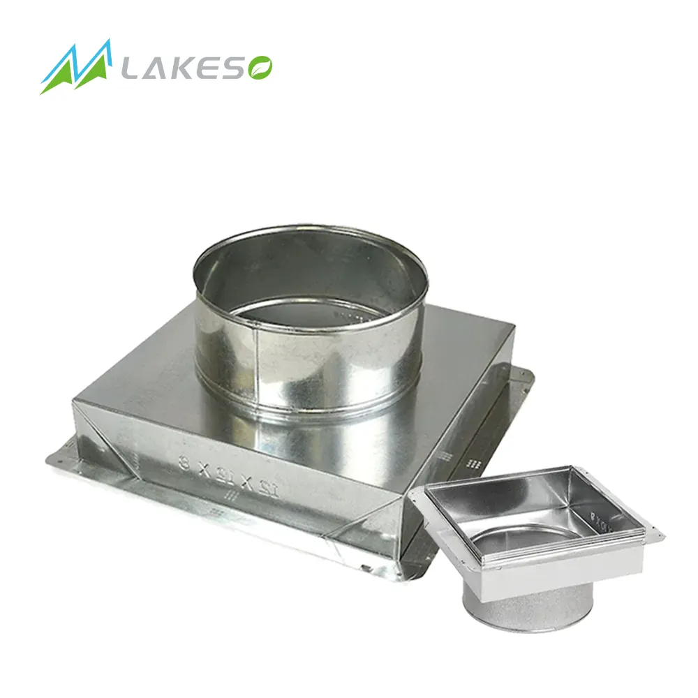 Lakeso亜鉛メッキHVACコネクタは、フレキシブル、セミリジッド、ソリッドパイプなど、あらゆる丸いダクトに適合します