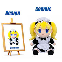 Fabricant de jouets Shengye – Nouvelle poupée en peluche personnalisée à faible MOQ, personnage de dessin animé, femme, femme de chambre assise, figurine articulée