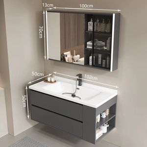 <strong>Bathroom</strong> Washing Table Basin Cabinet Wash Basin Smart Home <strong>Bathroom</strong> Cabinet Wash Basin Combination - Product Image 5