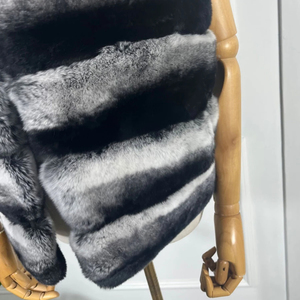 <span class=keywords><strong>Gilet</strong></span> en fourrure de <span class=keywords><strong>lapin</strong></span> à la mode en gros <span class=keywords><strong>Gilet</strong></span> en fourrure pour femmes manteau <span class=keywords><strong>sans</strong></span> manches hiver Rex teint Chinchilla <span class=keywords><strong>gilet</strong></span> en fourrure véritable - Product Image 4