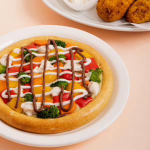 ขนมสุนัข พิซซ่าสไลซ์ ชุดปาร์ตี้สำหรับสัตว์เลี้ยง พร้อมอกไก่ บรอกโคลี แป้งนุ่มกรอบ แช่แข็ง คุณค่าทางโภชนาการสูง สำหรับสุนัขพันธุ์เล็ก - Product Image 3