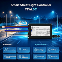 Controlador de Alumbrado Público LoRaWAN CTWL501, Compatible con Comunicación PLC, Monitoreo de Energía, Impermeable IP66, Regulación de Intensidad