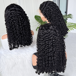 Natural Black Burmese Curly <b>Wig</b> Human Hair Soft Tight Curls <b>Lace</b> <b>Wig</b> Natural Hairline Full Density <b>Wig</b> - Product Image 4