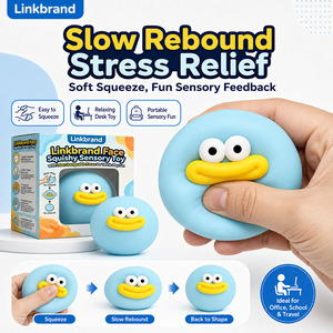 Custom Cute Face Squishy Squeeze Toy Soft Slow Rising Sensory Ball KL Brand for Wholesale Buyers From China Factory OEM/ODM 14+ - Product Image 2
