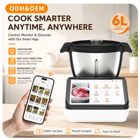 Robot de cuisine intelligent 6L avec application personnalisée et écran 10,1 pouces, directement de l'usine OEM/ODM de Shenzhen Kanench