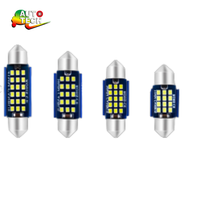 Nouvelle lumière indicatrice intérieure LED pointue, modèle 31/36/39/41 mm, 2 W, lumière florale, 12 V, compatible universellement avec les voitures