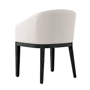 Hotel Restaurant Solid <strong>Wood</strong> Oak Frame Modern Luxury Design Low Seater Round <strong>Arm</strong> <strong>Dining</strong> <strong>Chair</strong> - Product Image 5