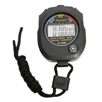 Chronomètre de sport portable, chronomètre numérique étanche, affichage LCD, chronomètre, minuterie de comptage, minuterie de fitness