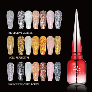 Kit de vernis à ongles pailleté réfléchissant disco 21 couleurs, longue tenue, non toxique, pelable, marque privée - Product Image 1