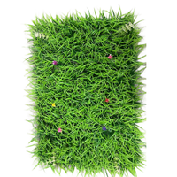 Mur de gazon artificiel décoratif d'intérieur Feuille verte Carré Mur vert Noël Nouvel An Mur de graduation Fleur Fleur carrée Fleur