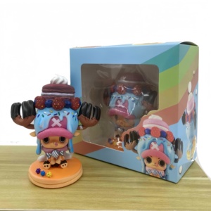 Figura de Acción de Postre Especial Navideño, 1 Pieza, PVC, Escala 1:18, <span class=keywords><strong>Tony</strong></span> <span class=keywords><strong>Tony</strong></span> <span class=keywords><strong>Chopper</strong></span>, Linda Figura de Pastel, con Vitrina, Regalo de Navidad - Product Image 2