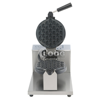 Machine à Gaufres Électrique Commerciale Professionnelle Antiadhésive Rotative à Plaques Interchangeables pour Gaufres Bulle et Œuf, Prix de Gros, 110V/220V