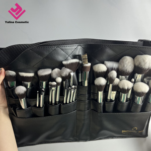 Ensemble complet de pinceaux de maquillage noir 40 pièces Ensemble de pinceaux de maquillage cosmétique végétalien - Product Image 3