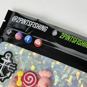 Sac d'emballage à fermeture éclair pour leurres de pêche, design différent, plastique transparent, pochette à trois côtés scellée pour l'emballage des appâts - Product Image 5