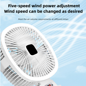 Ventilador de energía solar para uso en exteriores, circulación de aire, camping, portátil, alta resistencia al viento, uso doméstico, plegable y recargable - Product Image 4