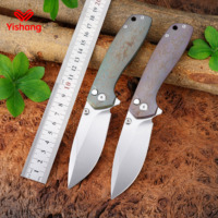 GT-T0072-2 Neues Klappmesser aus Titanlegierung mit Oxidationsgriff, VG-10 Stahl und Keramikkugellager