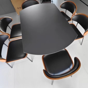 Set Moderno di Tavolo <span class=keywords><strong>e</strong></span> <span class=keywords><strong>Sedie</strong></span> in Pietra Sinterizzata per 8 Persone, Estensibile <span class=keywords><strong>e</strong></span> Multifunzionale, per Hotel <span class=keywords><strong>e</strong></span> Casa - Product Image 2