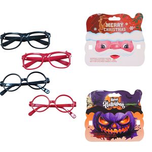 Adult Children's for Christmas Halloween <strong>Glasses</strong> Frame Plastic Handmade Paper Card - Product Image 1