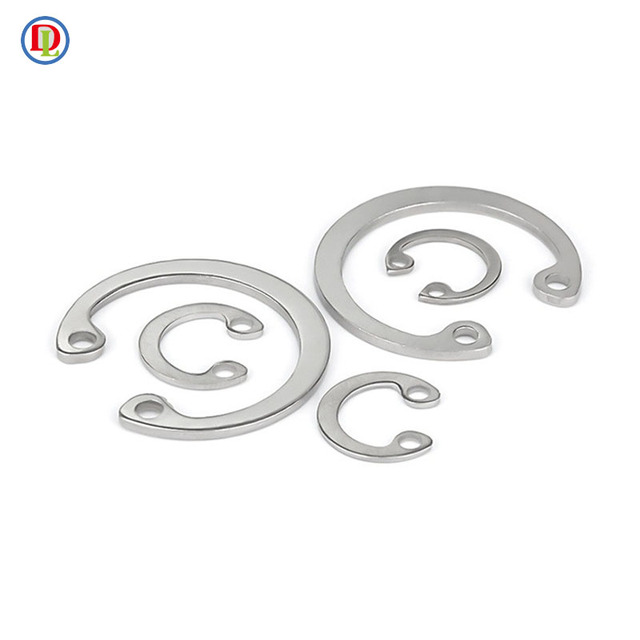 Industrial 65Mn Steel Retaining Ring/Snap Ring with Inner Hole Locking Spring Black Finish Standard Left/Right Helical Direction