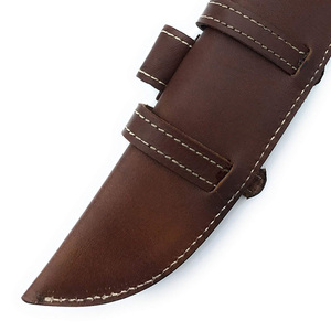 Custom Multi-Function <b>Kitchen</b> Chef Knife For Sale Hunting Knife Leather Cover with Customizable Design - Product Image 6