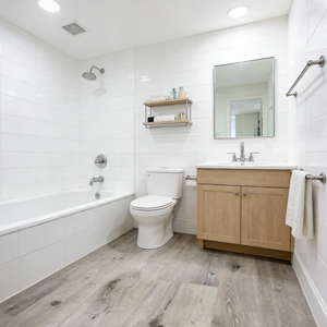 บอสตัน คัลเลอร์ 20 มิล <span class=keywords><strong>x</strong></span> 9 นิ้ว กว้าง <span class=keywords><strong>x</strong></span> 60 นิ้ว พื้นไม้ไวนิลคลิ๊กล็อคกันน้ำ L SPC คุณภาพสูง - Product Image 6