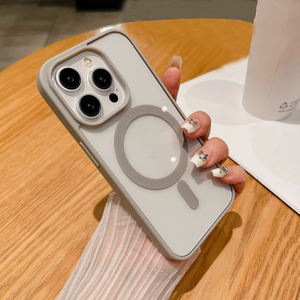 Cubiertas magnéticas económicas para teléfonos móviles Cubiertas de varios colores para teléfonos celulares Cubiertas de acrílico para iPhone Pro Max <span class=keywords><strong>Samsung</strong></span> Ultra - Product Image 1