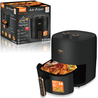 Friteuse à air multifonctionnelle Raf 6L sans huile, friteuse électrique à air chaud pour la maison et la cuisine, idéale pour poulet, patates douces, gâteaux