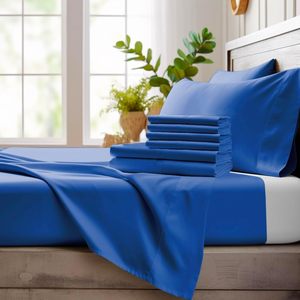 100% Cotton <strong>Bed</strong> <strong>Sheets</strong> 400TC <strong>Fitted</strong> Mattress Cover Set with Elastic Stitched Technique - Product Image 6