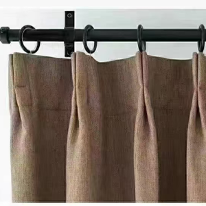 Vente en gros tissu de rideau occultant bicolore 100% polyester floqué FR adapté aux hôtels - Product Image 3