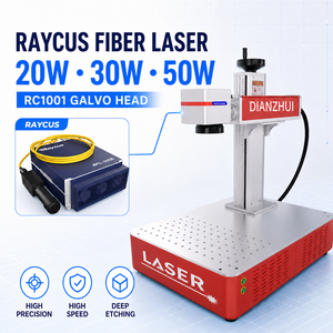เครื่องทำเครื่องหมายเลเซอร์ไฟเบอร์ Raycus 20W 30W 50W RC1001 galvo อุปกรณ์แกะสลักลึกโลหะสูง - Product Image 2