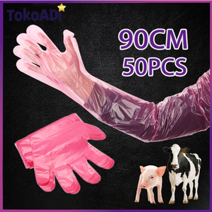Gants longs vétérinaires pour palpation du bétail, <span class=keywords><strong>100</strong></span> pièces, gants obstétricaux pour les soins des animaux de grande taille - Product Image 4