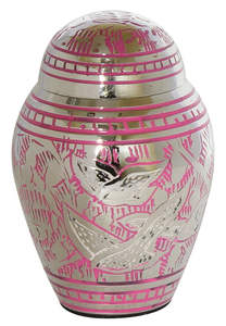 Small <b>Black</b> <b>Polished</b> Classic Keepsake Urn for Cremation Ashes - Product Image 4