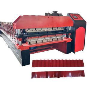 ماكينة صنع بلاط ألواح الجدار المموج المموج بطبقة مزدوجة - Product Image 3