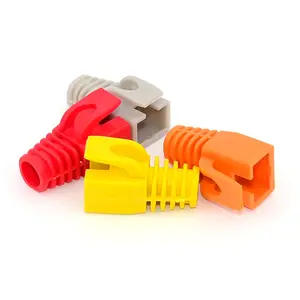 RJ45 Cover Cat6a Cat7 RJ45 Network Ethernet Cable Connectors Cover Cat 7 Boots Sheath Protective Sleeve