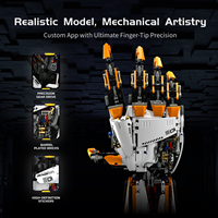 Huiji H1001 Nuevo Brazo Mecánico Programable, Modelo de Ensamblaje Decorativo, Brazo Robótico con Doble Control Remoto, Juego de Bloques de Construcción