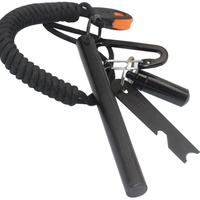 Kit de survie personnalisé avec logo 1/2*5 pouces, allume-feu en acier, allume-feu en silex avec mousqueton et allume-feu en capsule pour le camping