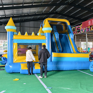 Location commerciale de château gonflable avec toboggan, château gonflable de qualité supérieure en PVC de qualité commerciale pour enfants - Product Image 4