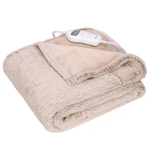 Soft Plush Washable Manta Electrica Electric Blanket Heated Throw Blanket