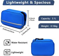 Lager Capacité Pratique Résistant à l'eau Grande trousse de toilette de voyage Sac de rasage Sac de lavage portable pour trousse de maquillage pour crochet de voyage